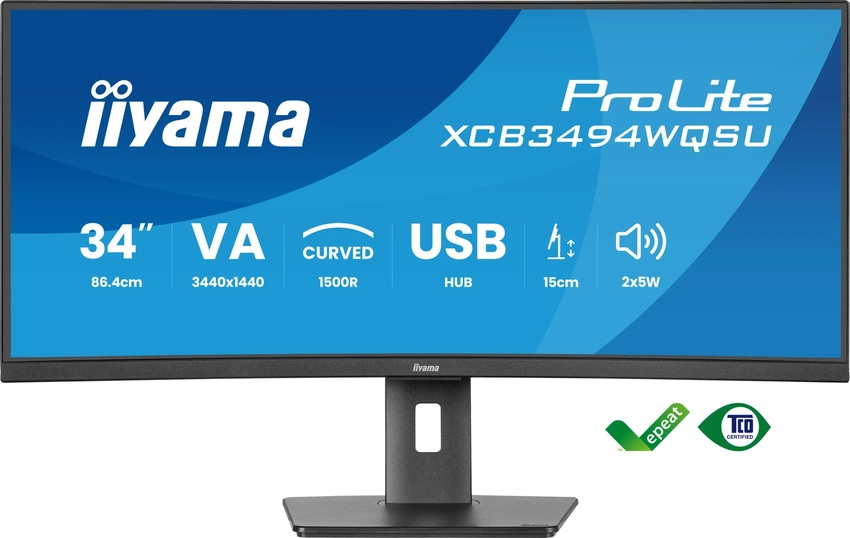 Monitor iiyama Iiyama 86,4 cm (34,0”) / 34" / XCB3494WQSU