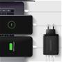 Docking station AXAGON ACU-DPQ100 GaN 3xport wall charger 100W black  Black