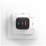 Docking station AXAGON AXAGON ACU-DPQ65 GAN WA ll charger, 3x port USB  Black