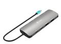 Docking station i-tec USB-C Metal Nano 2x HDMI Display + Power Delivery 100W  Black