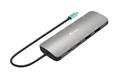 Docking station i-tec USB-C Nano 2x HDM I+Charger 100W Silver