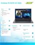 Laptop Acer Extensa 15 EX215-55-34E6 / i3 / 16 GB / 15,6"