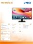 Monitor MSI PRO MP271A E2 LED/FLAT/FHD/120Hz/black / 27"